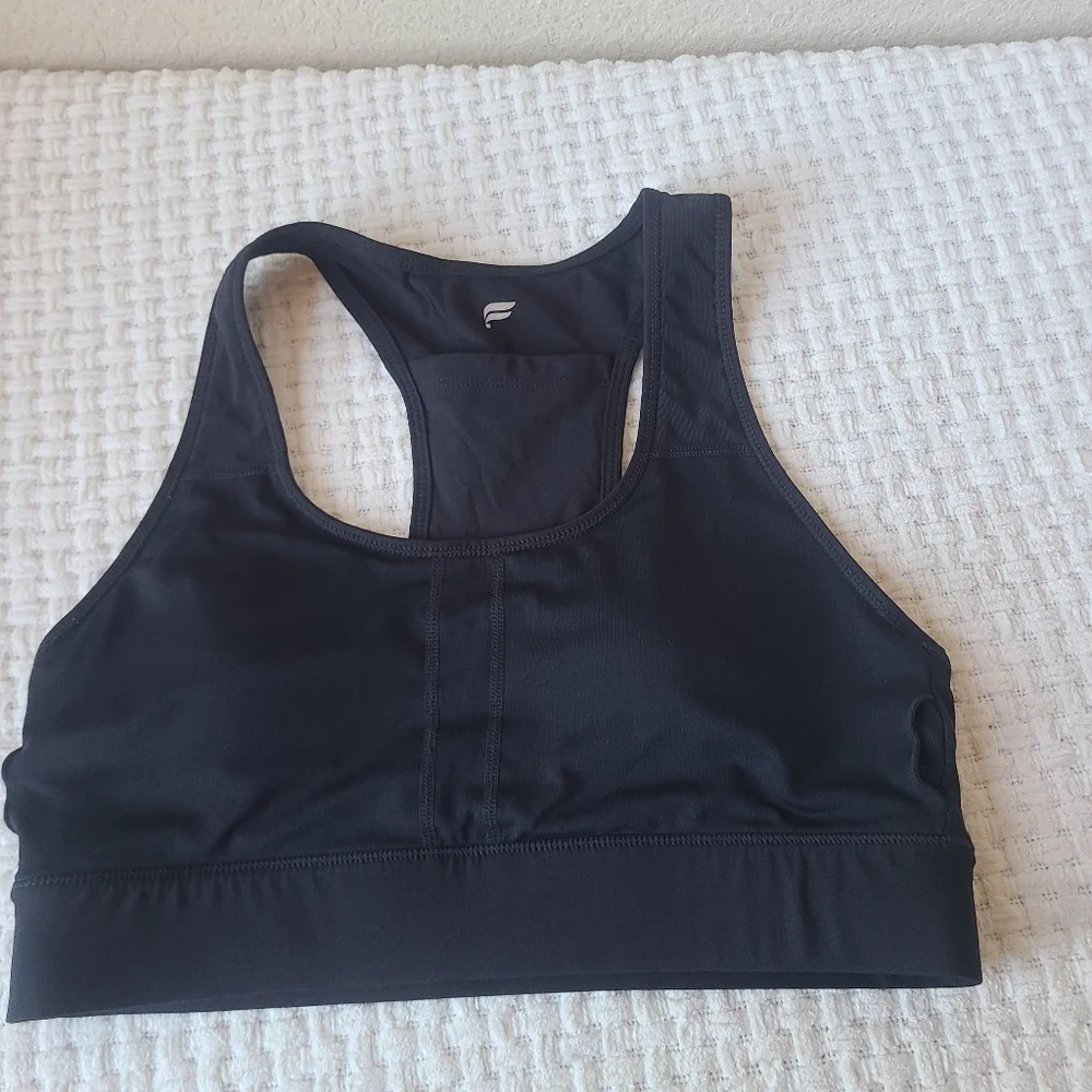 Fabletics Women's Black Sports Bra Size S